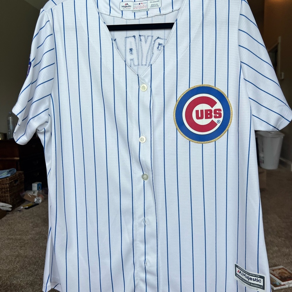 KRIS BRYANT Majestic Cubs Champions Jersey - WORLD SERIES CHAMPION EDITION.